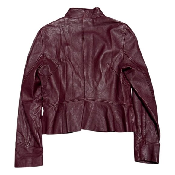 WILSONS LEATHER Designer GENUINE LEATHER Cropped Casual Jacket Womens Medium - Picture 3 of 7